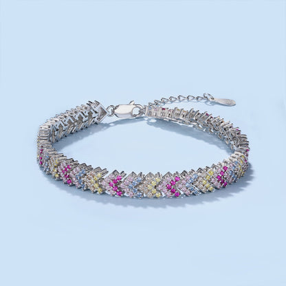 [Everoly JW]Verziertes funkelndes Party-Armband im Rundschliff