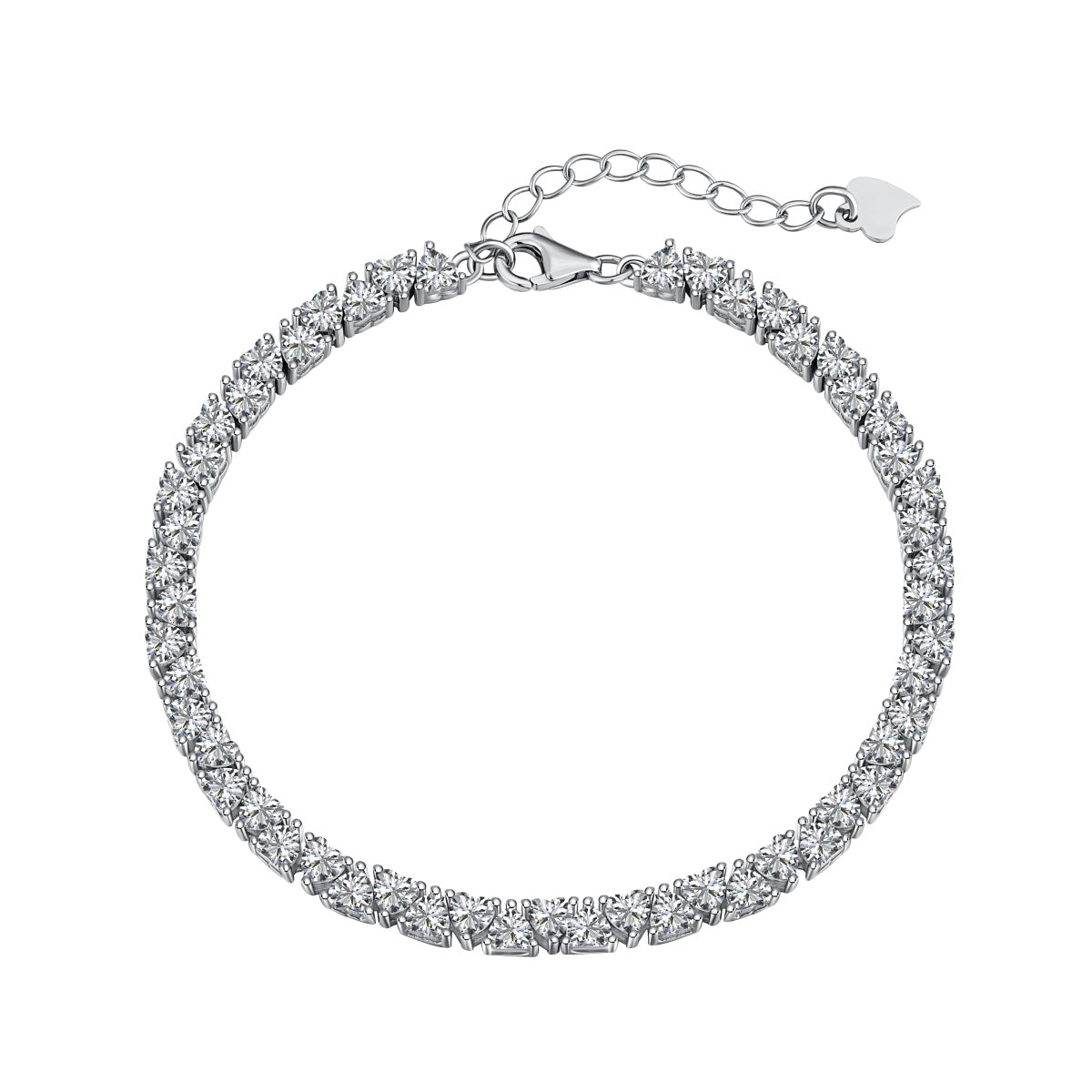 [Everoly JW]Schillerndes romantisches Armband in Herzform für Liebhaber