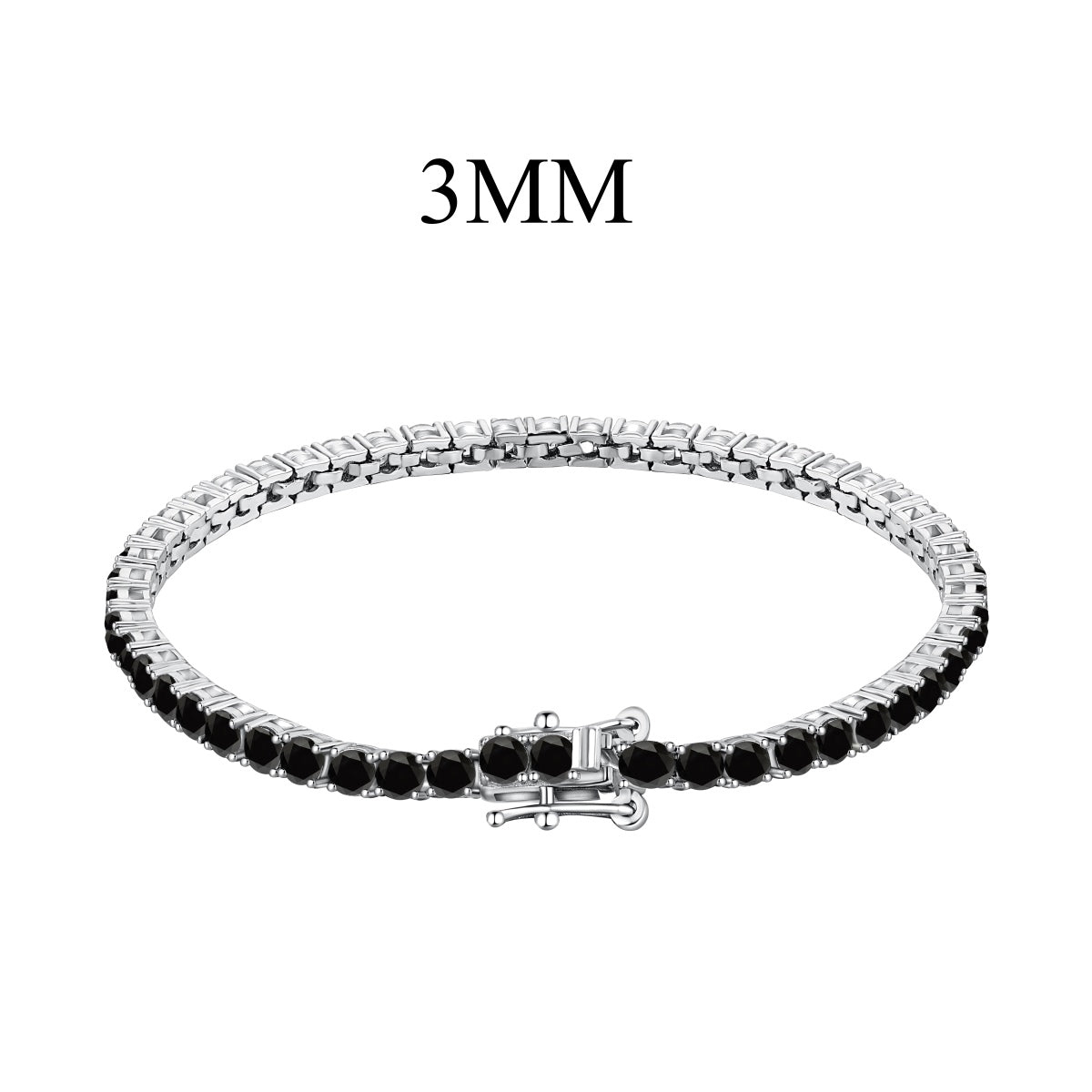 [Everoly JW] Strahlend buntes Party-Armband im Rundschliff