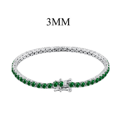 [Everoly JW] Strahlend buntes Party-Armband im Rundschliff