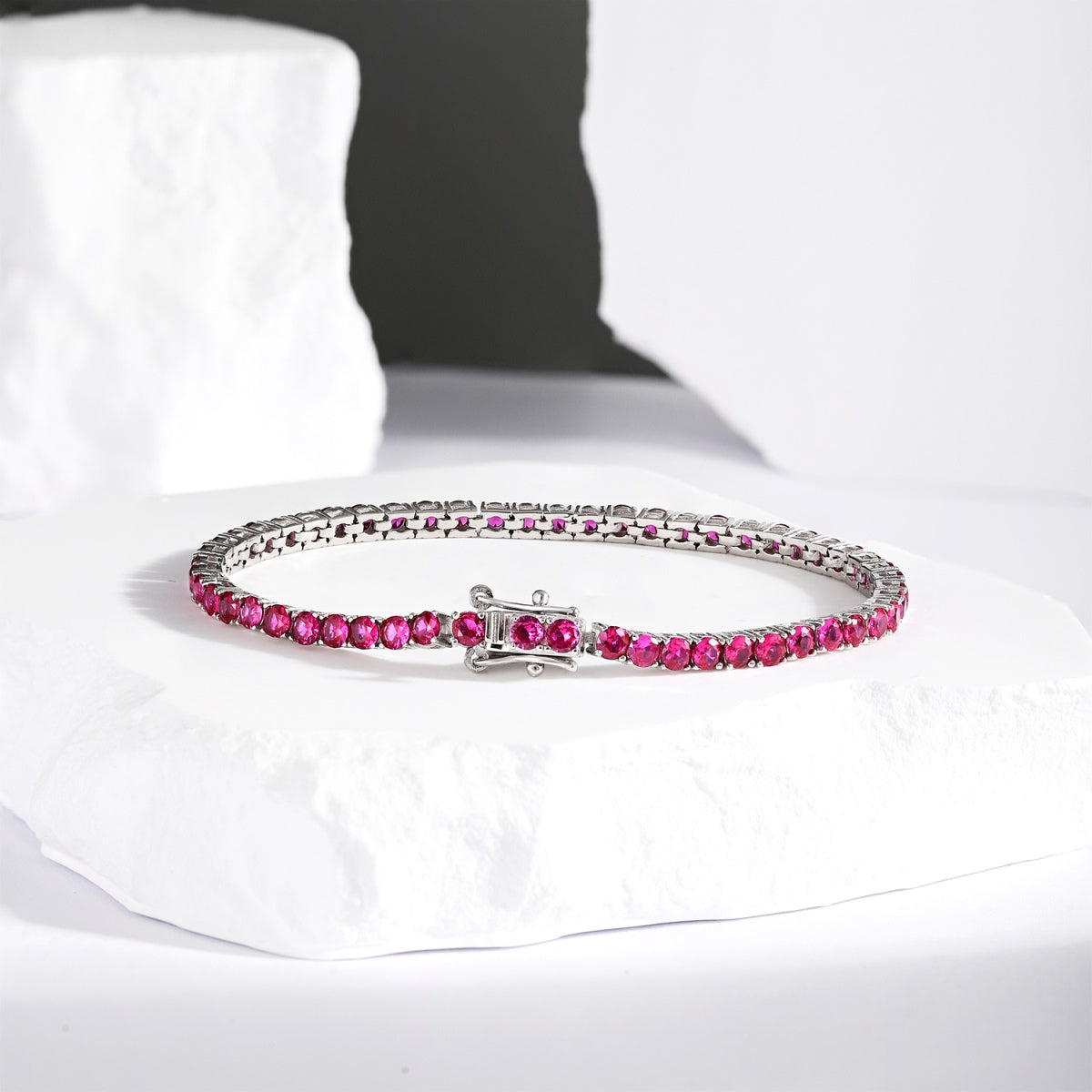 [Everoly JW] Strahlend buntes Party-Armband im Rundschliff