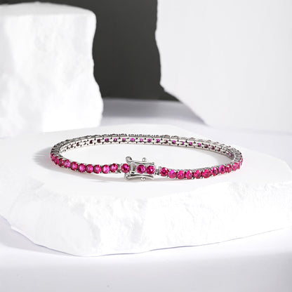 [Everoly JW] Strahlend buntes Party-Armband im Rundschliff