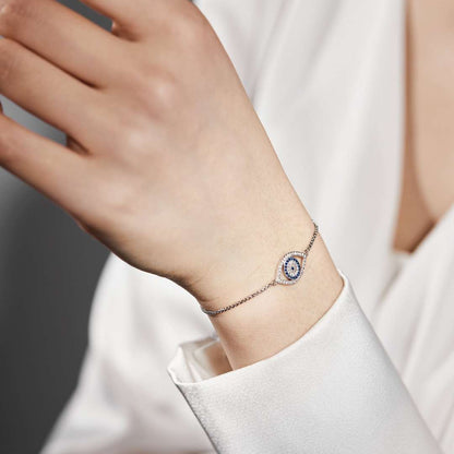 [Everoly JW]Schillernde Halskette in Augenform