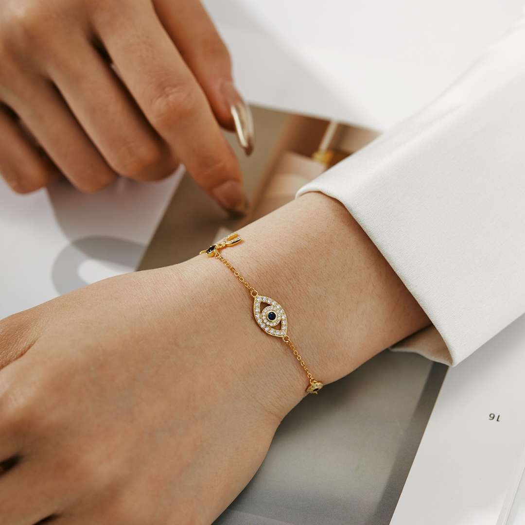 [Everoly JW]Dainty Eye Shape Necklace