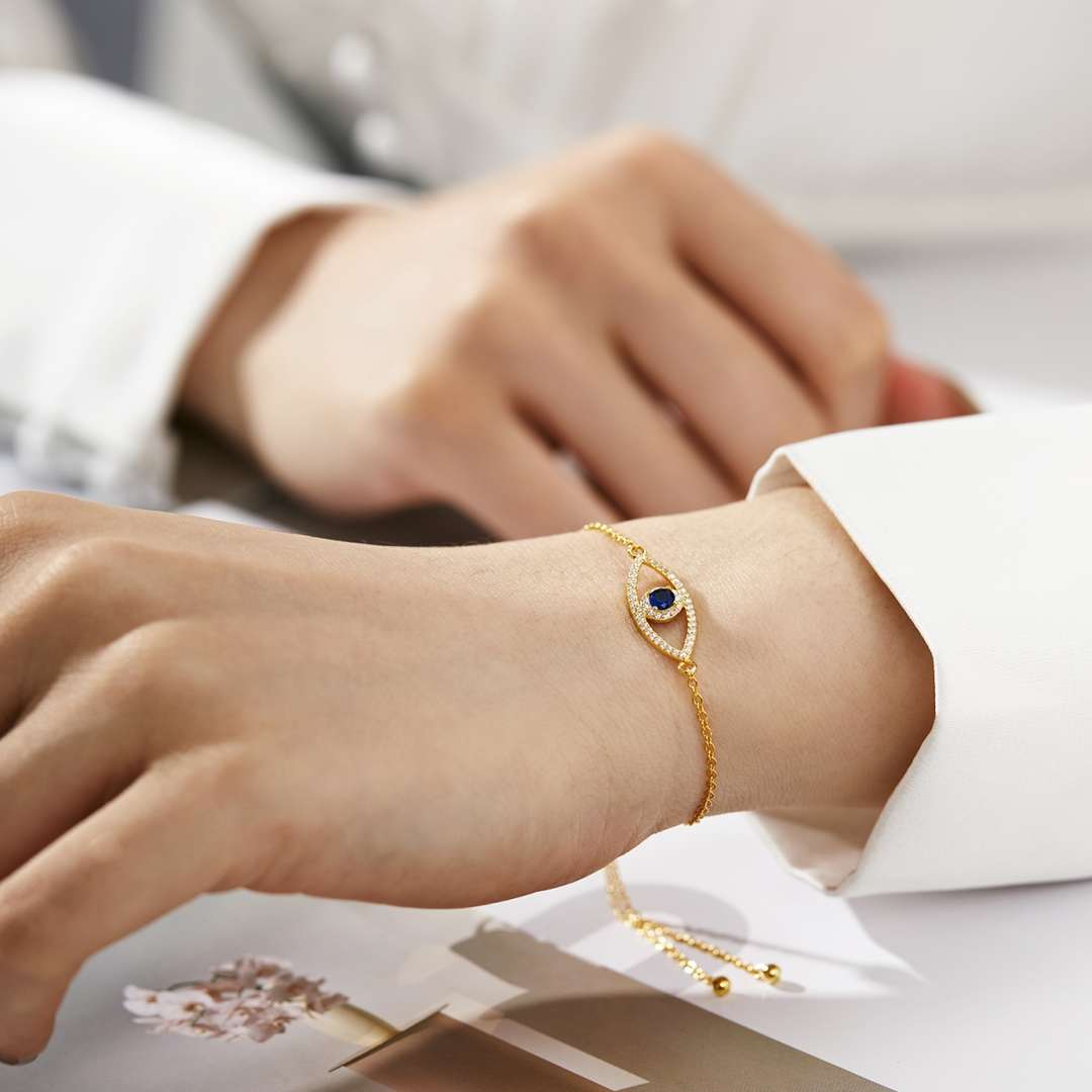 [Everoly JW]Armband mit Teufelsauge-Hohldesign