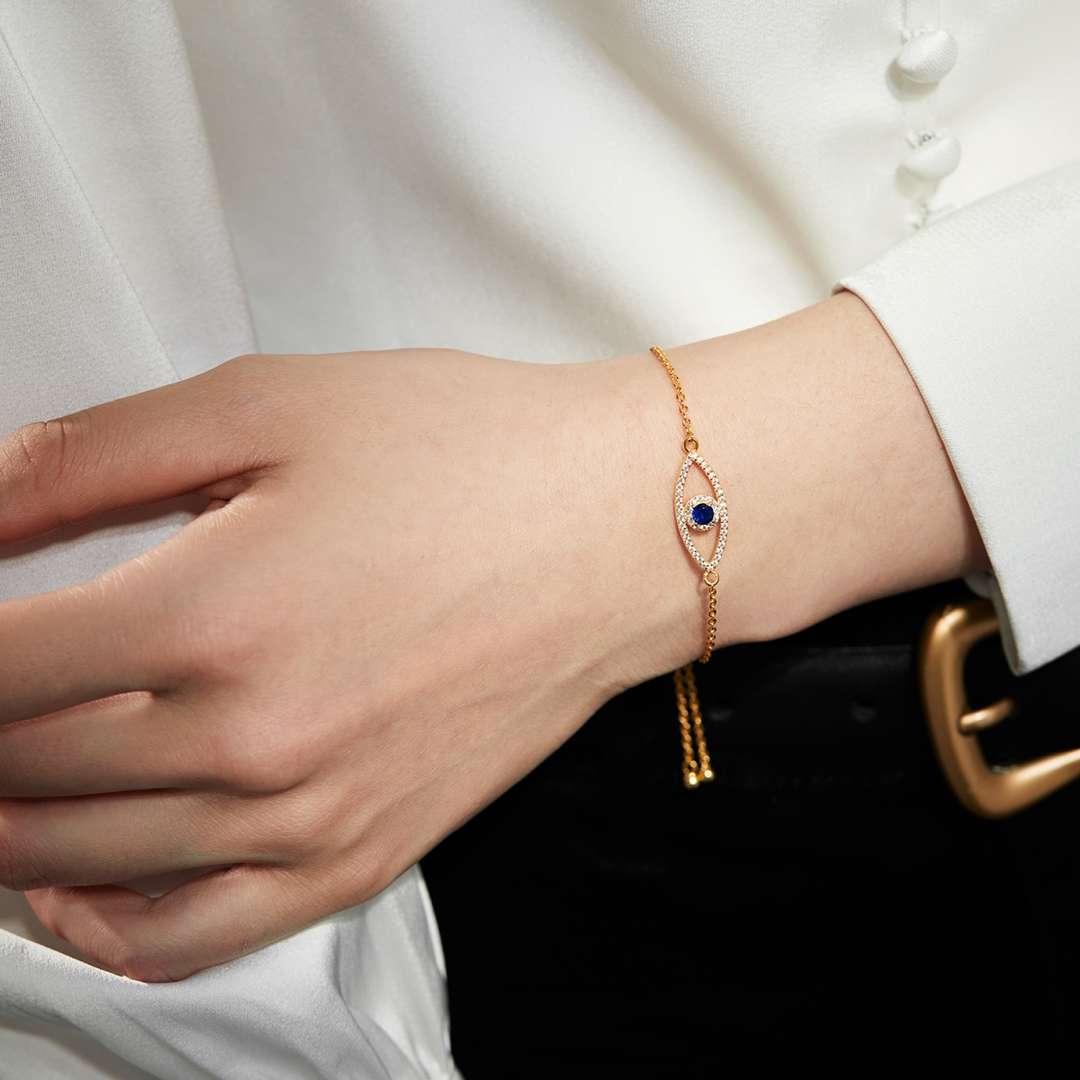 [Everoly JW]Armband mit Teufelsauge-Hohldesign