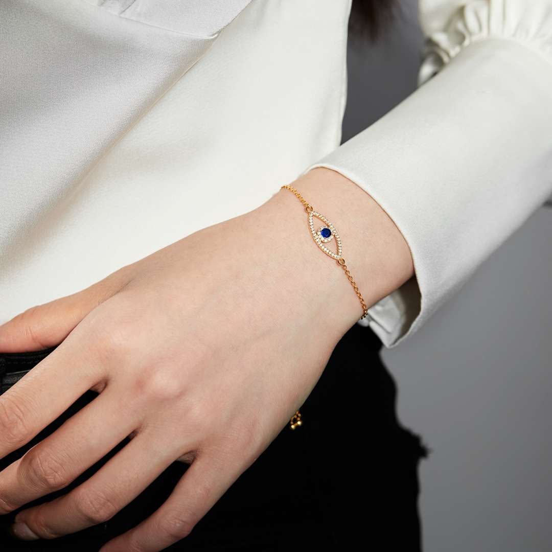 [Everoly JW]Armband mit Teufelsauge-Hohldesign