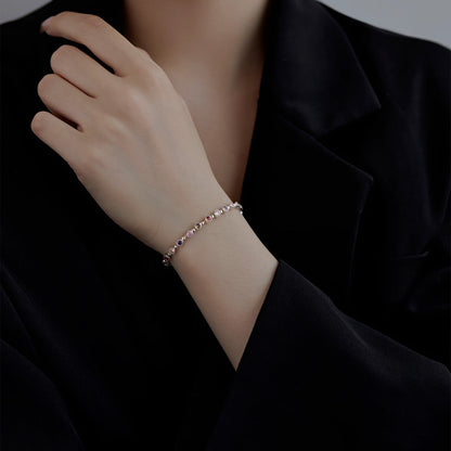 [Everoly JW]きらめく絶妙なラウンドカットパーティーブレスレット