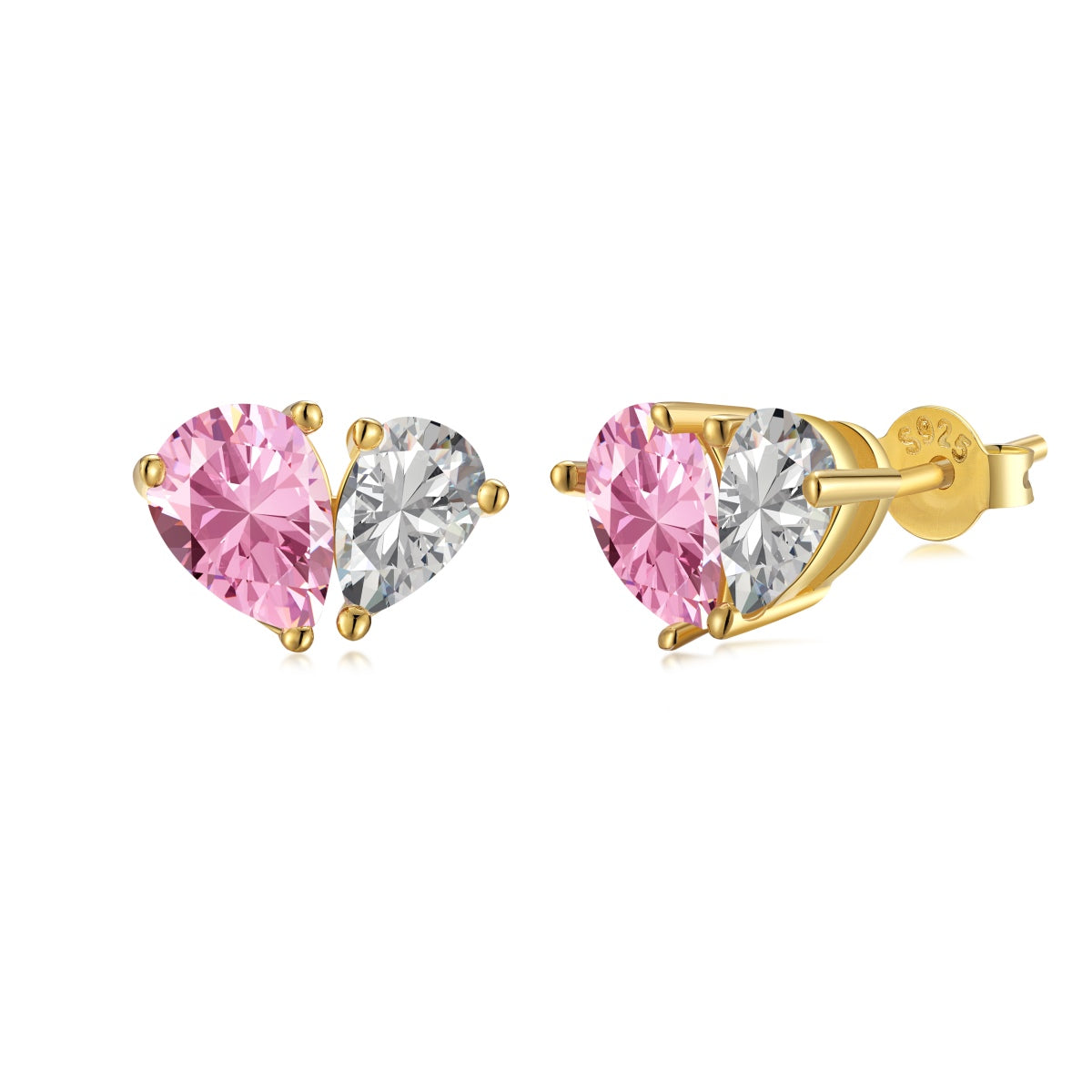 [Everoly JW]Schillernde, elegante Ohrringe mit Herzschliff für Liebhaber