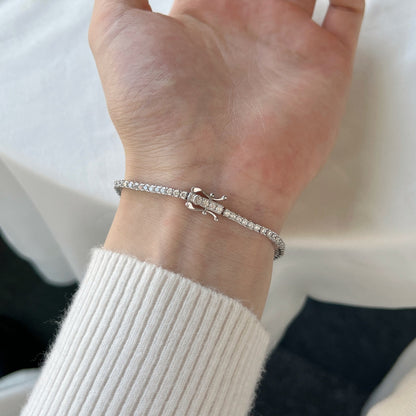 [Everoly JW]Schillerndes, exquisites Armband im Rundschliff für den Alltag