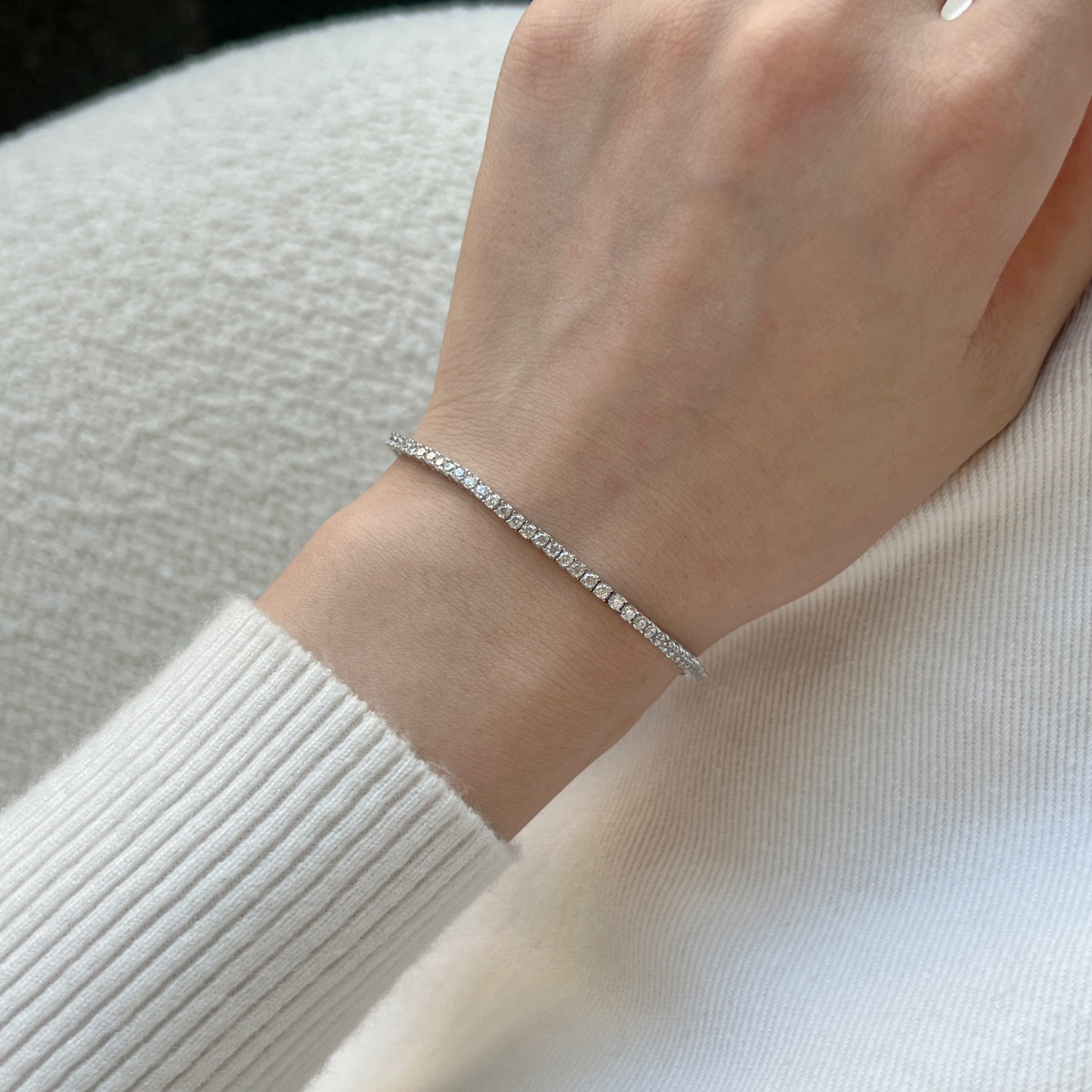 [Everoly JW]Schillerndes, exquisites Armband im Rundschliff für den Alltag