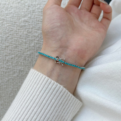 [Everoly JW]Schillerndes, exquisites Armband im Rundschliff für den Alltag
