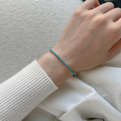 [Everoly JW]Schillerndes, exquisites Armband im Rundschliff für den Alltag