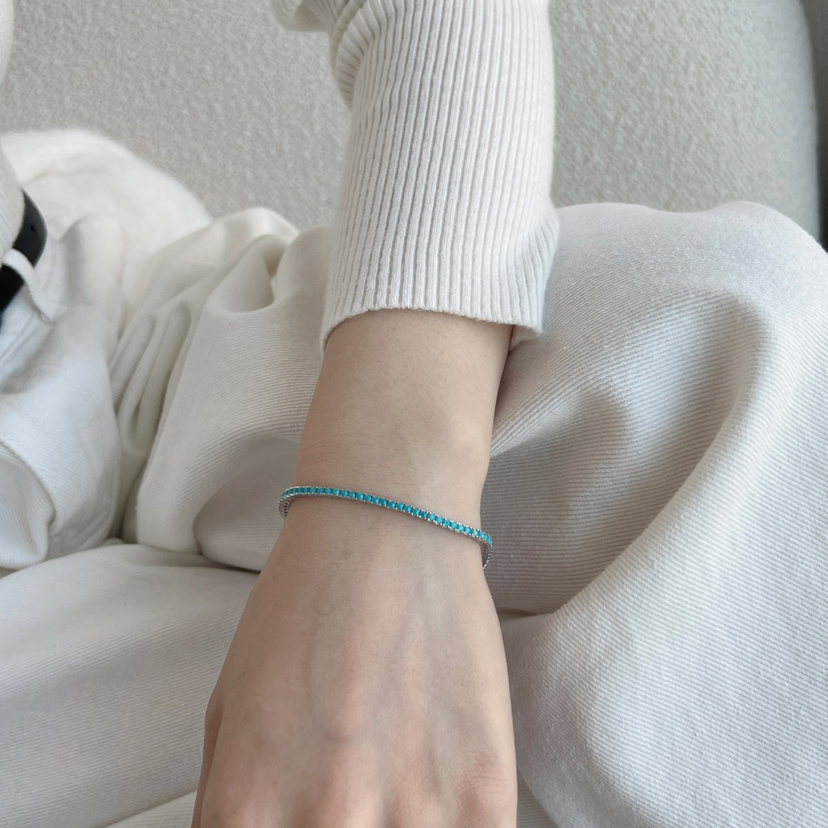 [Everoly JW]Schillerndes, exquisites Armband im Rundschliff für den Alltag
