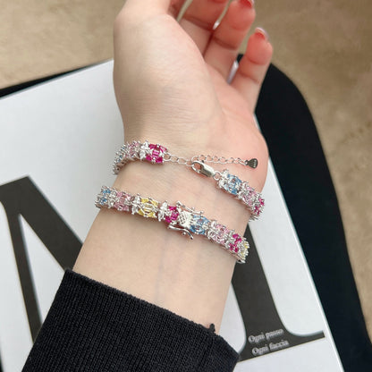 [Elitejewels]Delicate Colorful Multi Cut Party Bracelet