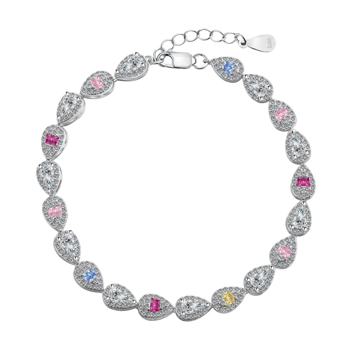 [Everoly JW]0,25 Karat strahlendes Wassertropfen-Armband für den Alltag