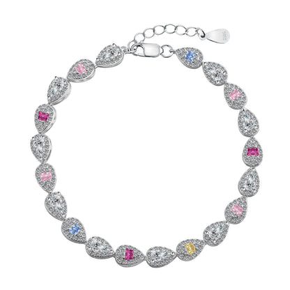 [Everoly JW]0,25 Karat strahlendes Wassertropfen-Armband für den Alltag