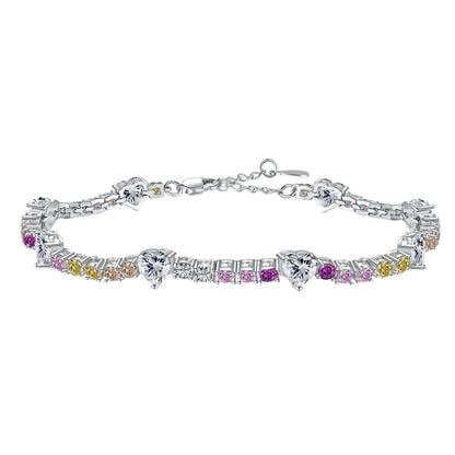 [Everoly JW] Romantisches Armband in Herzform mit rundem Schliff