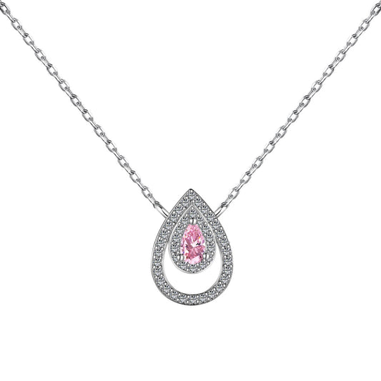 [Elitejewels]Sparkling Pear Cut Necklace