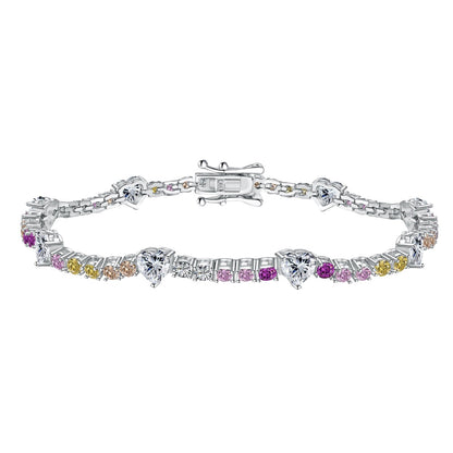 [Everoly JW] Romantisches Armband in Herzform mit rundem Schliff