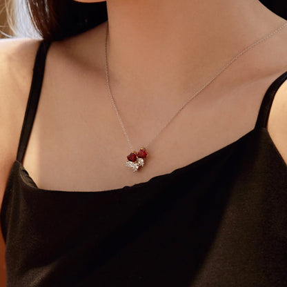 [Elitejewels]Dainty Red Heart Necklace