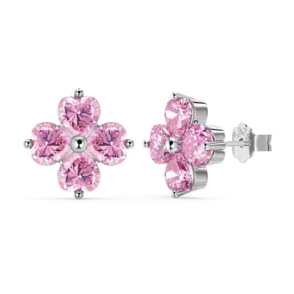 [Elitejewels]Four-Leaf Clover Ball Earrings