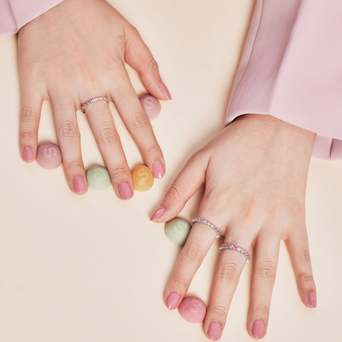 [Everoly JW]Exquisiter bunter Partyring im Rundschliff