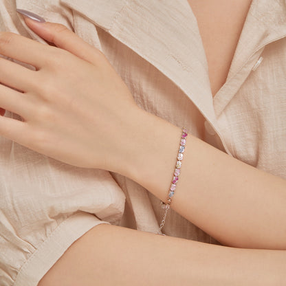 [Everoly JW]華やかなカラフルな花の形のパーティーブレスレット