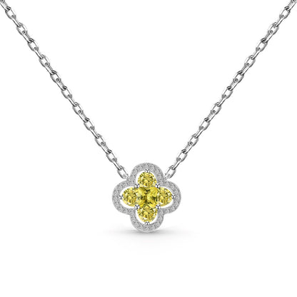 [Elitejewels]Spliced Lucky Four-Leaf Clover Versatile Necklace