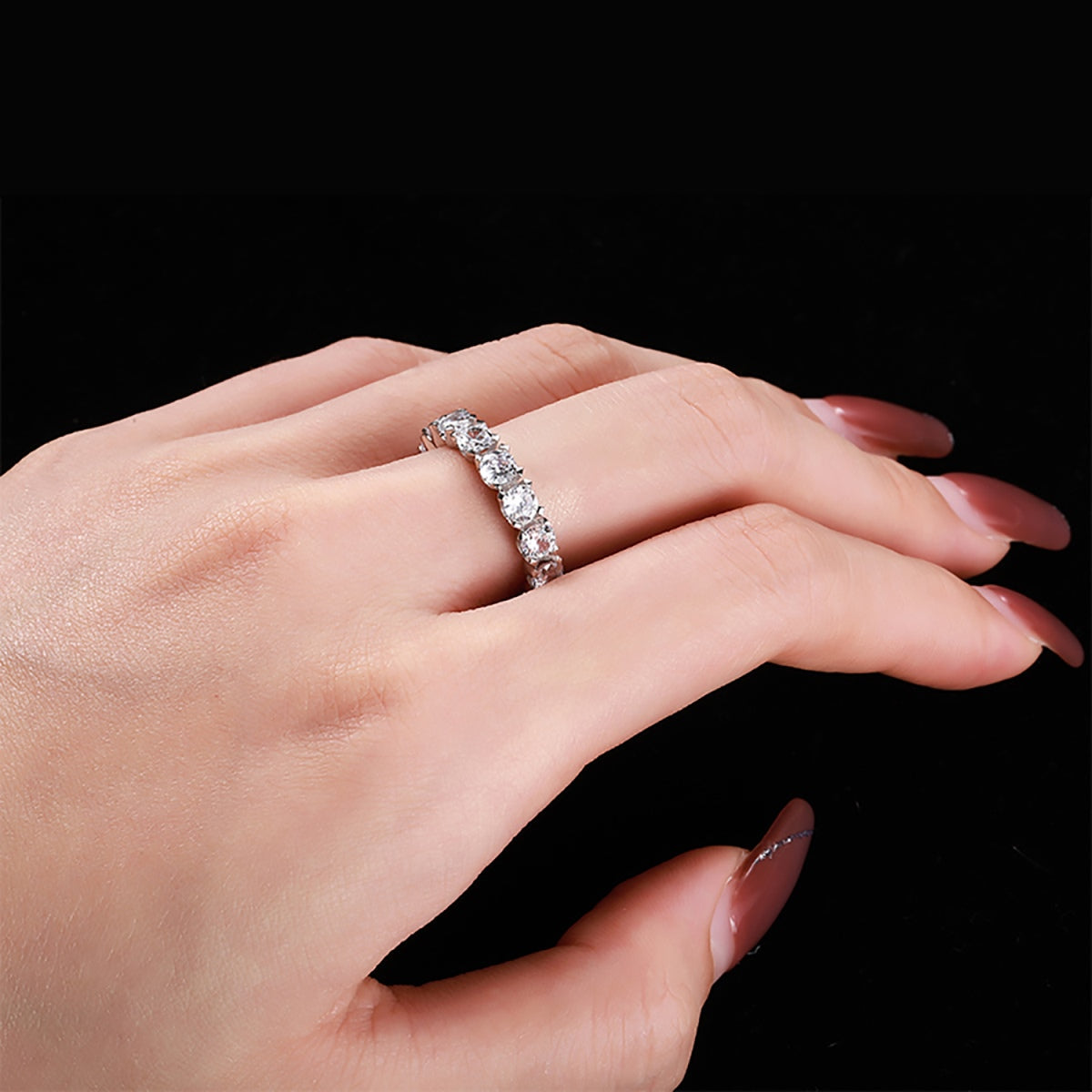 [Everoly JW]Eternity-Tennisring mit Rundschliff