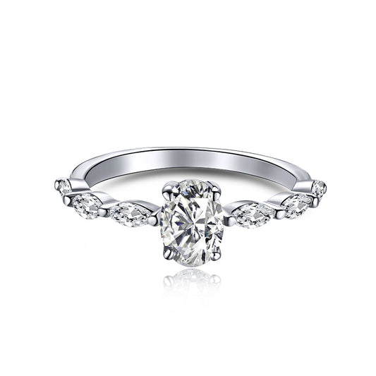 [Elitejewels]0.75 Carat Luxurious Vibrant Elongated Cushion Cut Daily Ring