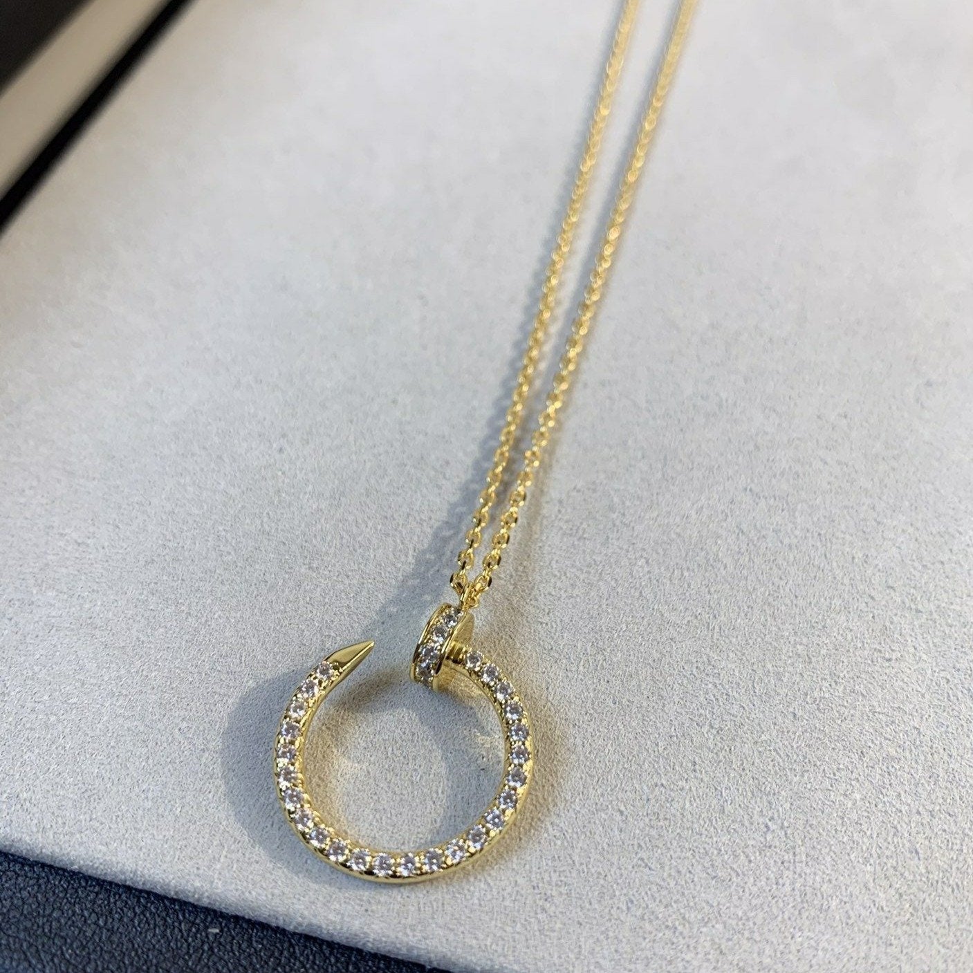 [Everoly JW]JUSTE NECKLACE GOLD DIAMONDS