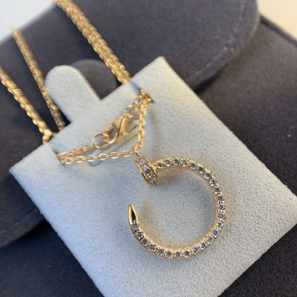 [Everoly JW]JUSTE HALSKETTE ROTGOLD DIAMANTEN 
