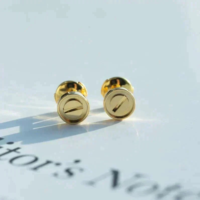 [Elitejewels]LOVE EARRINGS GOLD 10MM