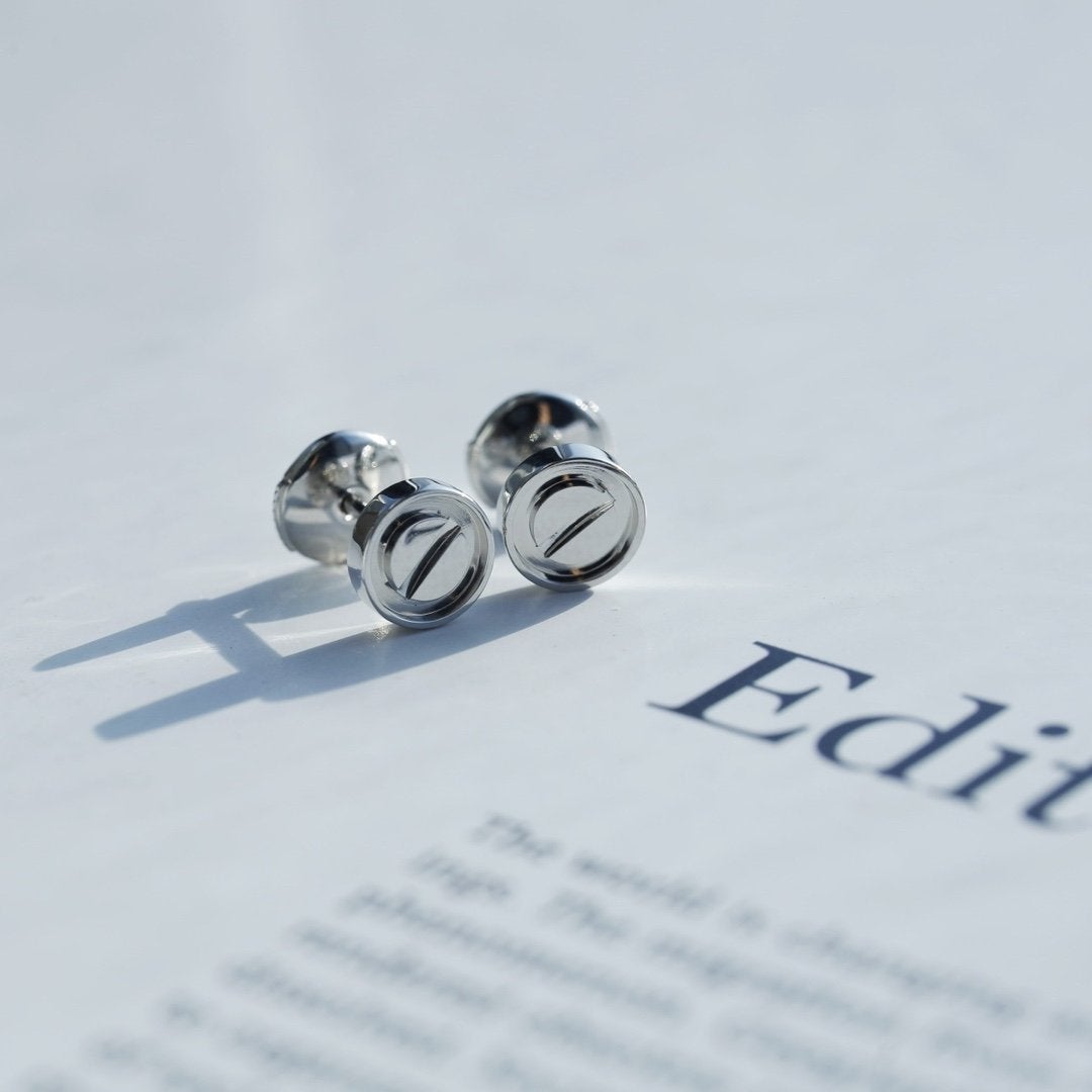 [Elitejewels]LOVE EARRINGS SILVER 10MM