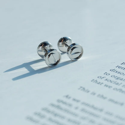 [Elitejewels]LOVE EARRINGS SILVER 10MM