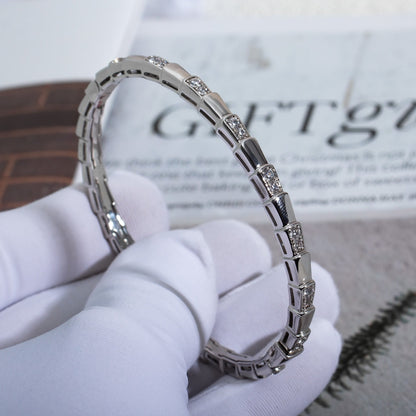 [Elitejewels]SERPENTI BRACELET SILVER DIAMOND