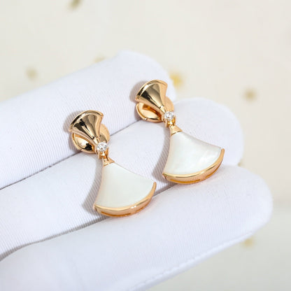 [Elitejewels]DREAM MOP PINK GOLD EARRINGS