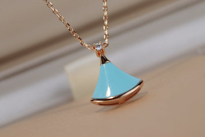 [Elitejewels]DREAM NECKLACE TURQUOISE PINK GOLD