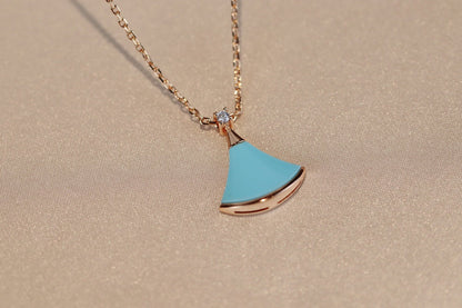 [Elitejewels]DREAM NECKLACE TURQUOISE PINK GOLD