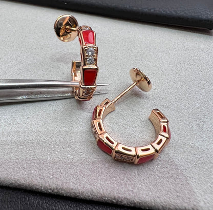 [Elitejewels] SERPENTI KARNEOL ROTGOLD OHRRINGE