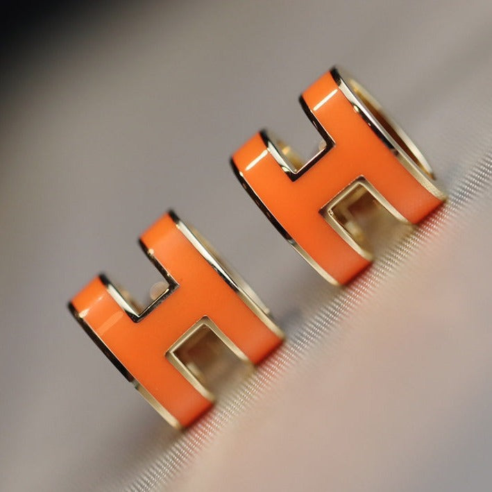 [Everoly JW]MINI POP H EARRINGS ORANGE