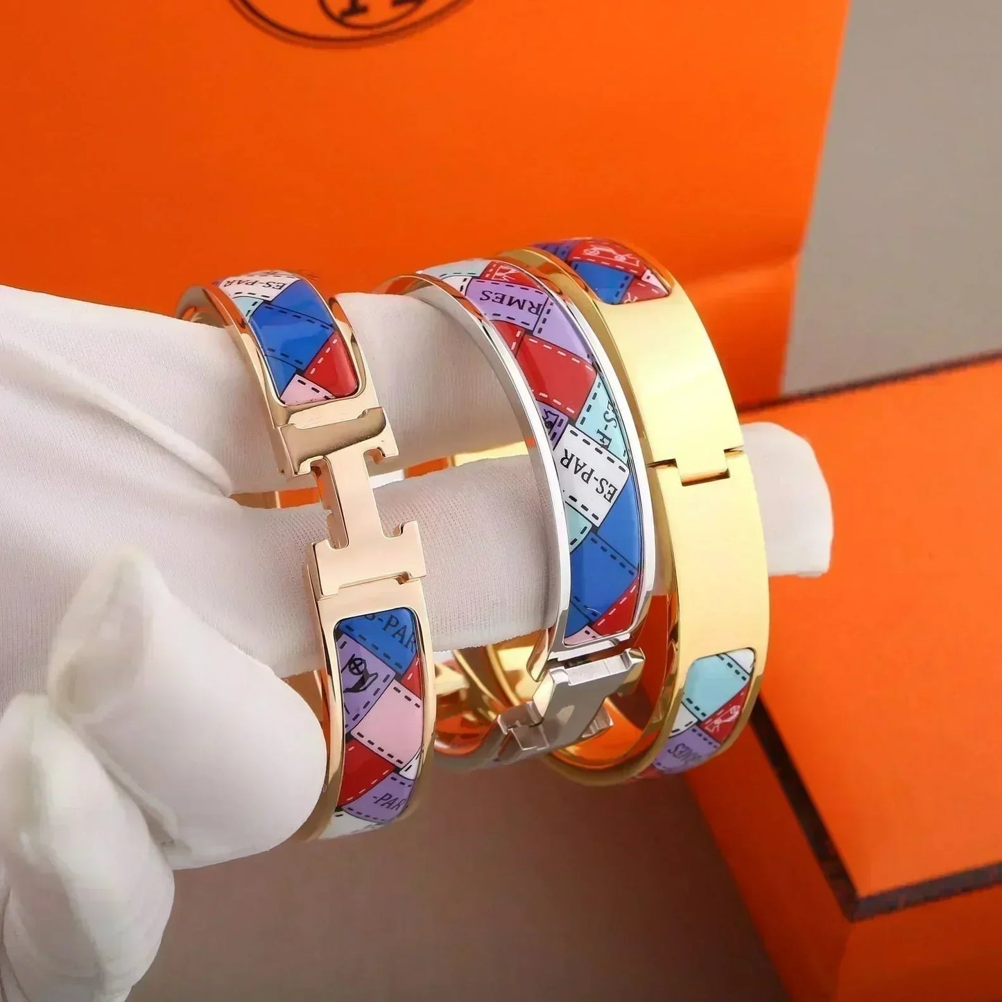 [Everoly JW]H BRACELET DOTTED BORDER 12MM