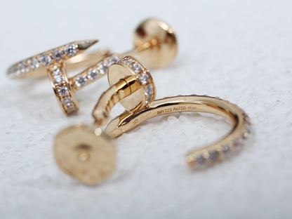[Everoly JW]JUSTE EARRINGS 12.75MM PINK GOLD DIAMOND