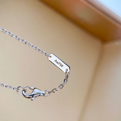 [Everoly JW]CLOVER DIAMANT HALSKETTE SILBER