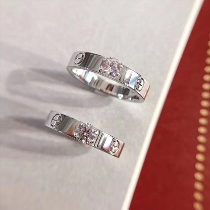 [Everoly JW]Liebesring 3,6 mm 1 großer Diamant
