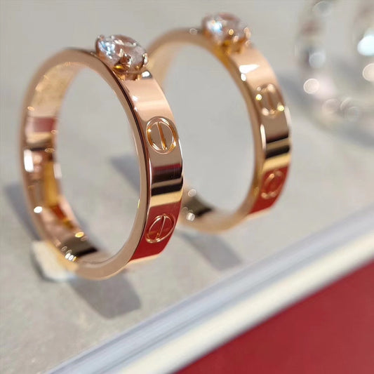 [エバリー JW]ラブリング 3.6mm ビッグダイヤモンド1個