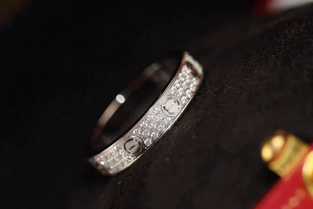 [Elitejewels]LOVE RING 3.6MM DIAMOND PAVED