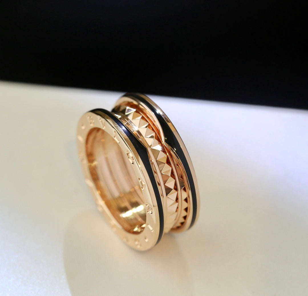 [Elitejewels]ZERO 1 GOLD SCHWARZER KERAMIKRING