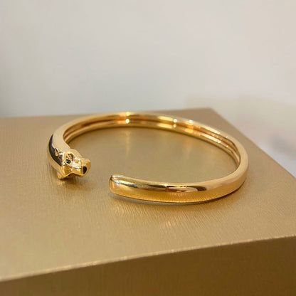 [Everoly JW] PANTHERE GOLD OFFENES ARMBAND